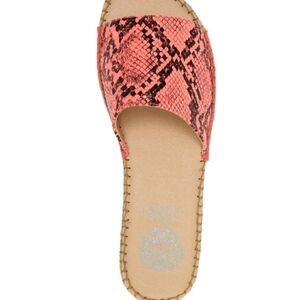 Vince camuto snakeskin slides